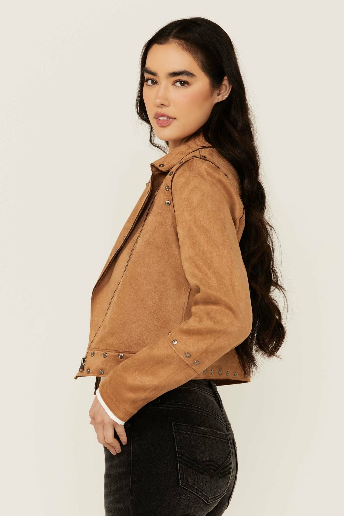 Yorkshire Studded And Embroidered Moto Jacket