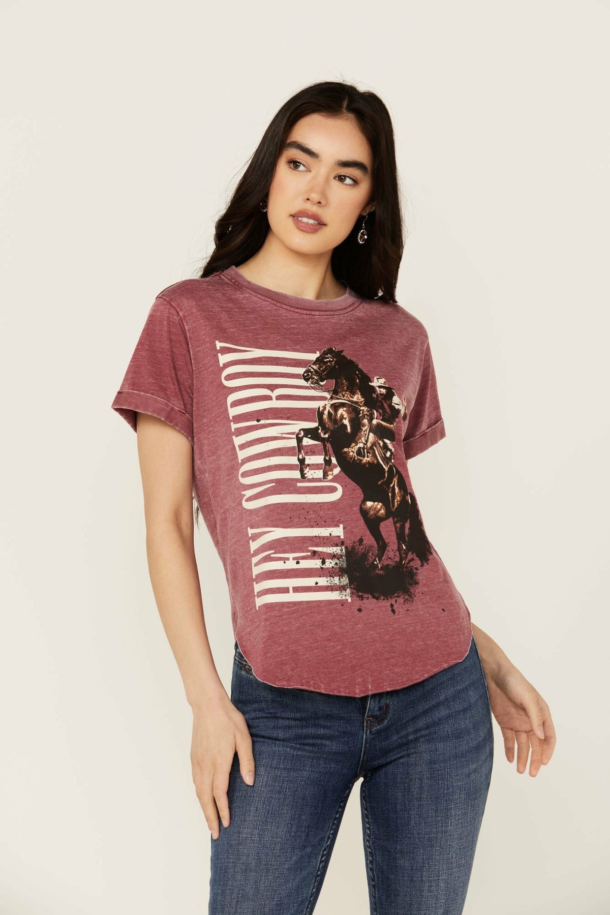 Hey Cowboy Short Sleeve Graphic Tee