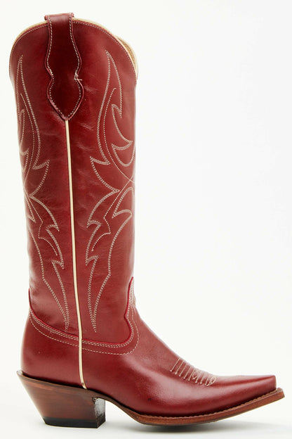 Dallas Alice Red Tall Western Boots - Snip Toe