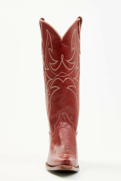 Dallas Alice Red Tall Western Boots - Snip Toe