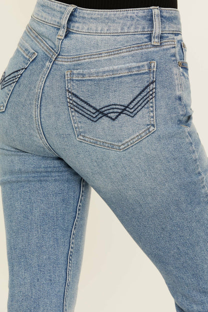 Arbor Outlaw High Rise Flare Stretch Denim Jeans