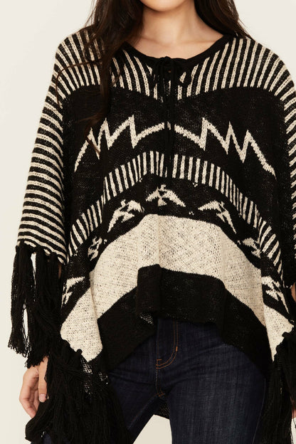 Eatons Thunderbird Poncho Sweater