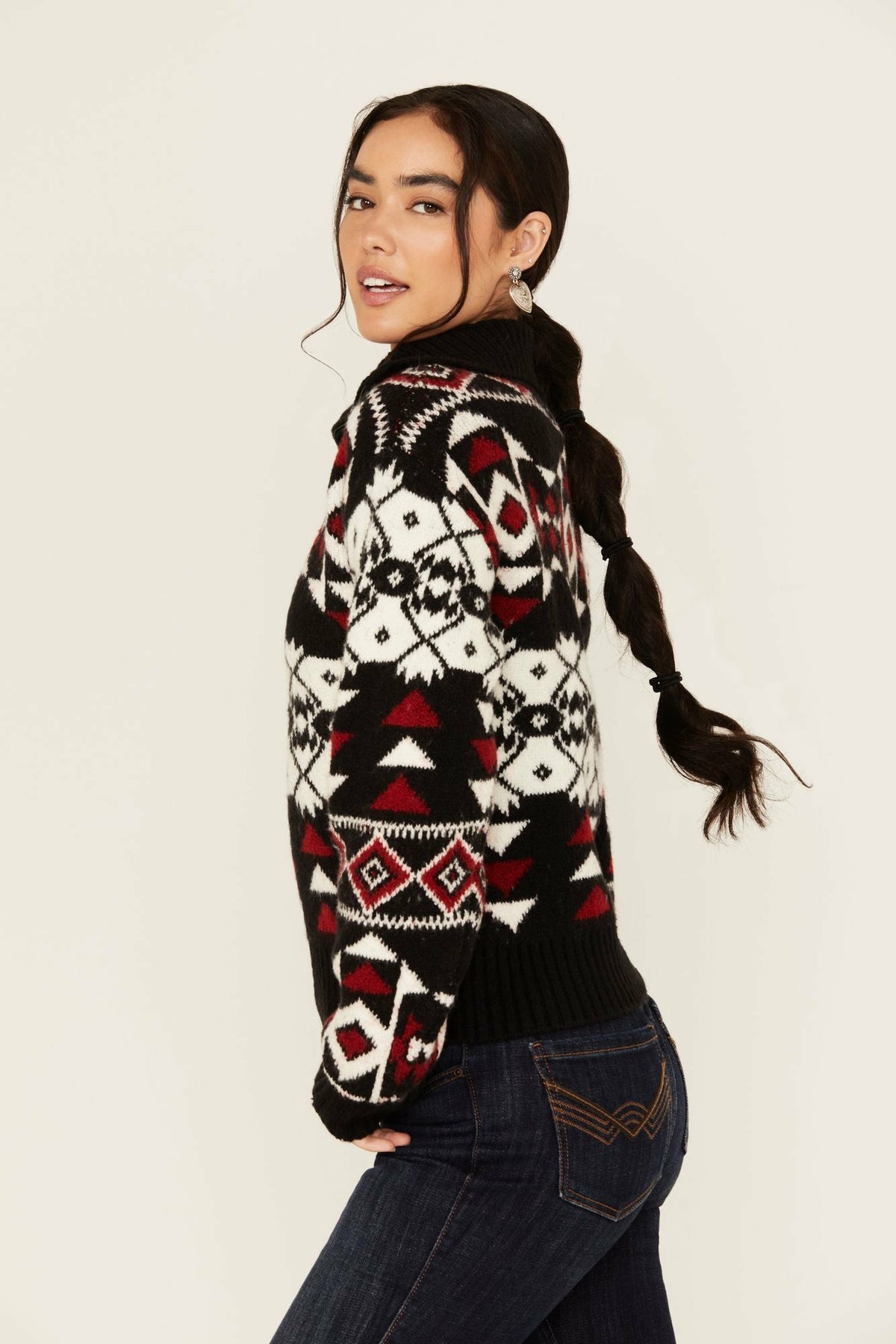Alpine Zip Front Sweater