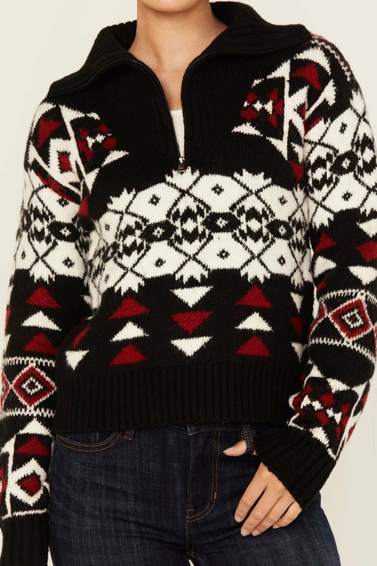 Alpine Zip Front Sweater