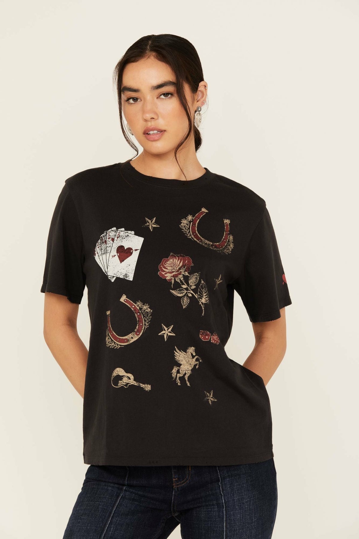 Western Icon Printed Short Sleeve Graphic Tee